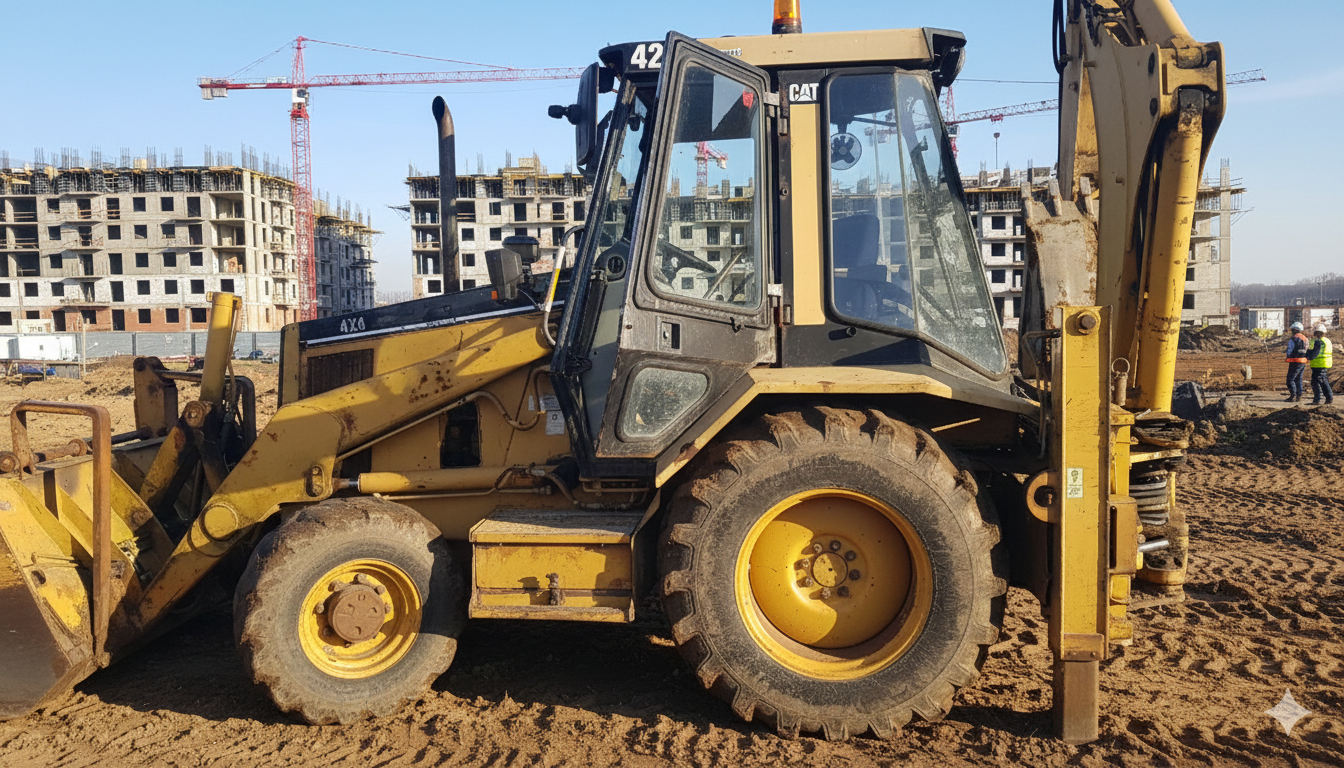 экскаватор погрузчик кат 428b