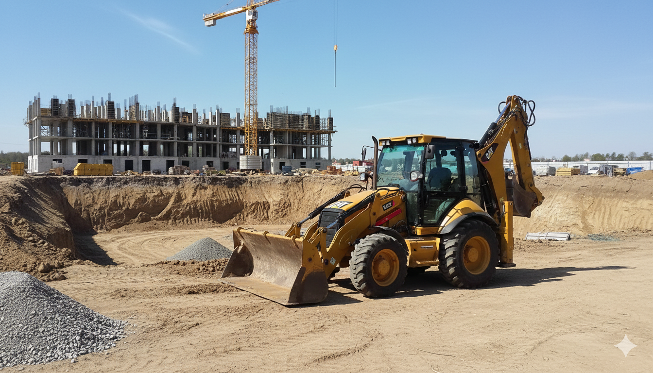 погрузчик экскаватор кат 444