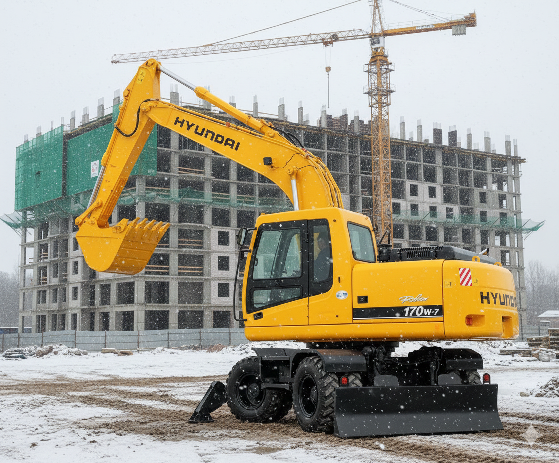 экскаватор хендай 170 колесный экскаватор хендай 170 колесный