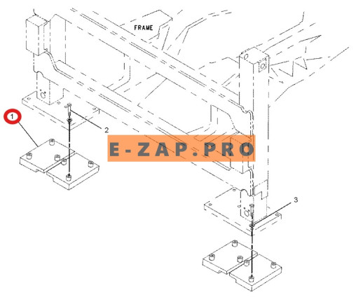 Подушка аутригера (лапы) 166-7870-TY, 1667870, 9R-7825, 9R7825, 416-5515, 4165515 экскаватора погрузчика CAT 422E, 422F, 424D, 428B, 428C, 428D, 428E,, запчасти для экскаваторов, запчасти для экскаваторов