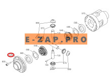 Крышка дифференциала ZGAQ-02879-TY переднего, заднего моста экскаватора HYUNDAI HW140, R140W9, R140W9A, R140W9S, R160W9A, R170W7, R170W7A, R170W9, R17