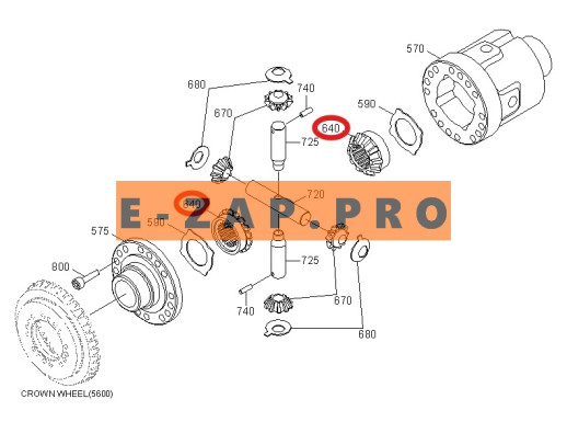 Сателлит (шестерня) ZGAQ-04461-TY дифференциала переднего, заднего мостов экскаватора HYUNDAI HW140, R140W9, R140W9A, R140W9S, R160W9A, R170W7, R170W7, запчасти для экскаваторов, запчасти для экскаваторов