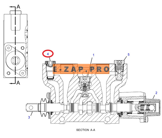Клапан гидравлический 308-2885-US, 3082885 (секции подъема фр. стрелы) экскаватора погрузчика CAT 416E, 416F, 420F, 422E, 422F, 428E, 428F, 430F, 432E, запчасти для экскаваторов, запчасти для экскаваторов