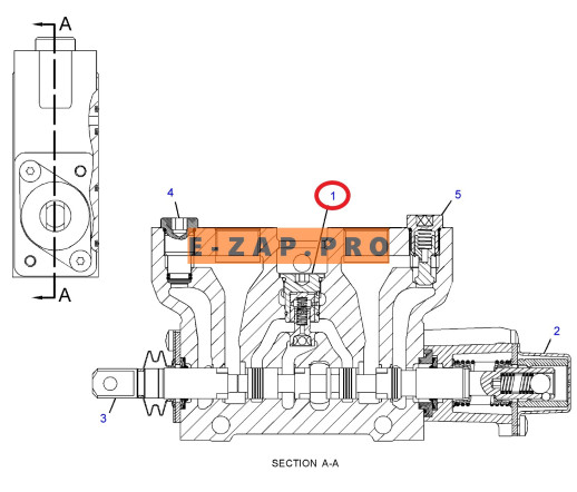 Клапан гидравлический 350-8841-US, 3508841 (секции подъема фр. стрелы) экскаватора погрузчика CAT 416E, 416F, 420F, 422E, 422F, 428E, 428F, 430F, 432E, запчасти для экскаваторов, запчасти для экскаваторов
