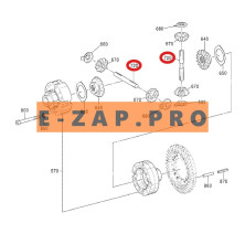 Ось дифференциала ZGAQ-02181-TY переднего, заднего мостов экскаватора HYUNDAI R170W7, R170W7A, R170W9S, R180W9S