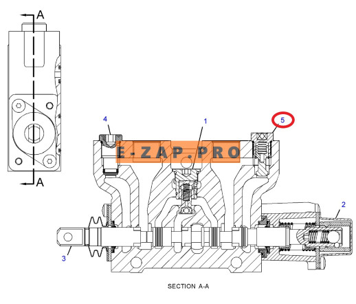 Клапан гидравлический 360-7435-US, 3607435 (секции подъема фр. стрелы) экскаватора погрузчика CAT 416E, 416F, 420F, 422E, 422F, 428E, 428F, 430F, 432E, запчасти для экскаваторов, запчасти для экскаваторов