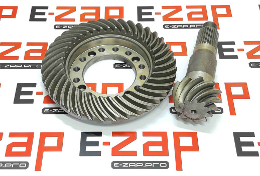 Главная пара ZGAQ-02104+ZGAQ-02105-TY переднего, заднего мостов экскаватора HYUNDAI R170W7, R170W7A, R170W9S, R180W9S, запчасти для экскаваторов, запчасти для экскаваторов