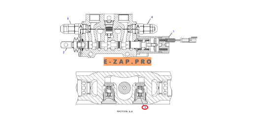Клапан гидравлический 257-7733-US, 2577733 (секции опрокид. фр. стрелы) экскаватора погрузчика CAT 416E, 416F, 420F, 422E, 422F, 428E, 428F, 430F, 432, запчасти для экскаваторов, запчасти для экскаваторов