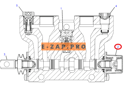 Крышка 350-8897-US, 3508897 (золотника вспом. секции фр. стрелы) экскаватора погрузчика CAT 416E, 416F, 420F, 422E, 422F, 428E, 428F, 430F, 432E, 432F, запчасти для экскаваторов, запчасти для экскаваторов