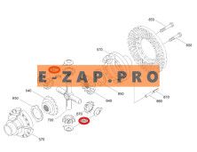 Шайба ZGAQ-01206-TY дифференциала переднего, заднего мостов экскаватора HYUNDAI R200W7, R200W7A, R210W-9