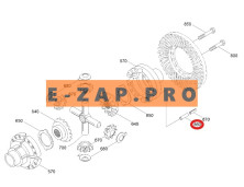 Штифт ZGAQ-01210-TY дифференциала переднего, заднего мостов экскаватора HYUNDAI R200W7, R200W7A, R210W-9