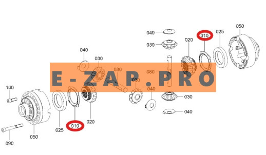 Шайба дифференциала ZGAQ-03194-TY переднего, заднего мостов экскаватора HYUNDAI HW210, R210W-9, R210W9A, R210W9AMH, R210W9MH, R210W9S, запчасти для экскаваторов, запчасти для экскаваторов