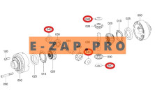 Шайба ZGAQ-03197-TY дифференциала переднего, заднего мостов экскаватора HYUNDAI HW210, R210W-9, R210W9A, R210W9AMH, R210W9MH, R210W9S