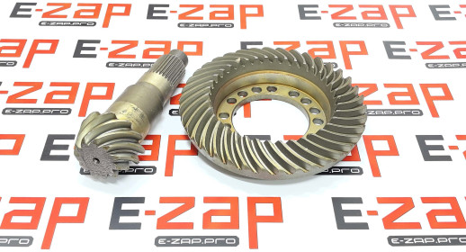 Главная пара ZGAQ-04457+ZGAQ-04458-TY переднего, заднего мостов экскаватора HYUNDAI R170W7, R170W7A,, запчасти для экскаваторов, запчасти для экскаваторов