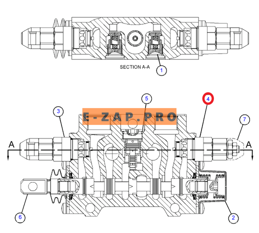 Клапан гидравлический 396-4901-US, 3964901 (секции экск. стрелы) экскаватора погрузчика CAT 416E, 416F, 420F, 422E, 422F, 428E, 428F, 430F, 432E, 432F, запчасти для экскаваторов, запчасти для экскаваторов