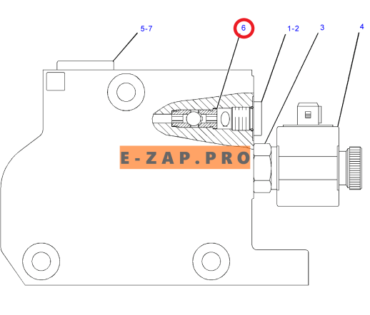 Клапан гидравлический 308-2886-US, 3082886 (секции контроля экск. стрелы) экскаватора погрузчика CAT 416E, 416F, 420F, 422E, 422F, 428E, 428F, 430F, 4, запчасти для экскаваторов, запчасти для экскаваторов