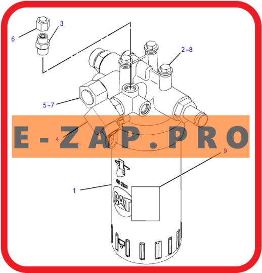 Фильтр гидравлический в сборе 361-6768-US, 3616768 экскаватора погрузчика CAT 416E, 416F, 420F, 422E, 422F, 428E, 428F, 430F, 432E, 432F, 434E, 434F,, запчасти для экскаваторов, запчасти для экскаваторов