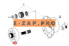 Шестерня корончатая 119-7040-TY, 1197040 переднего моста экскаватора погрузчика CAT 416C, 416D, 420D, 424D, 426C, 428C, 428D, 430D, 432D, 436C, 438C,