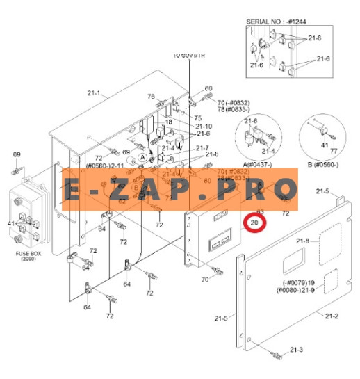 Контроллер 21N6-32410-CH (ЭБУ, электронный блок управления, бортовой компьютер) экскаватора HYUNDAI, запчасти для экскаваторов, запчасти для экскаваторов