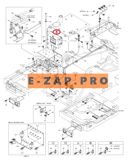 Контроллер (ЭБУ, электронный блок управления, бортовой компьютер) 21Q5-32281-CH экскаватора HYUNDAI, запчасти для экскаваторов, запчасти для экскаваторов