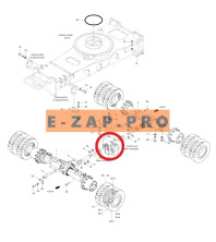 КПП в сборе 81EA-30031-KR экскаватора HYNDAI R130W3, R140W7, R170W3, R170W7